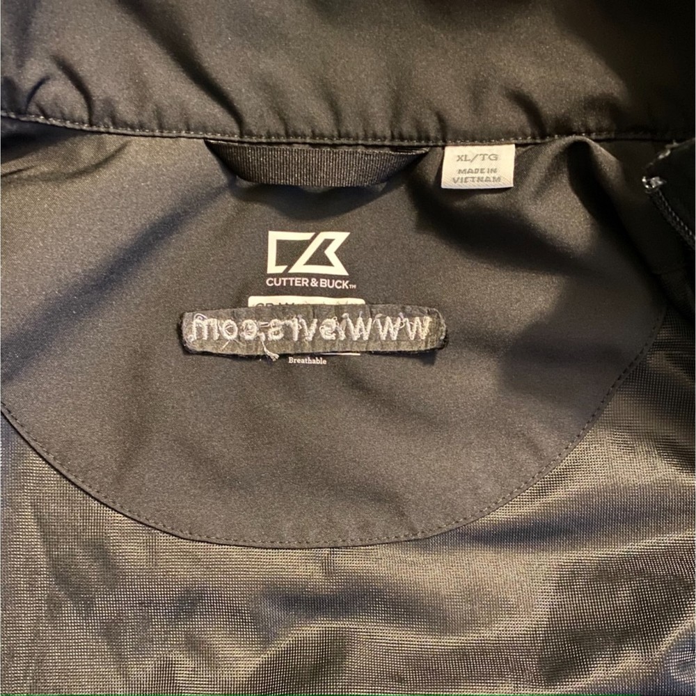 Cutter & Buck Men's WeatherTec Jacket Black Size XL/TG with S Logo Embroidery - Picture 7 of 9
